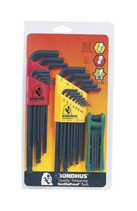 Bondhus 30-Piece Triple Pack Hex Key Set T6-T25