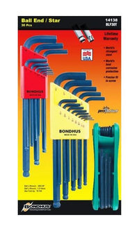 Bondhus Triple Pack Hex Key Set - T9-T40, 30-Piece