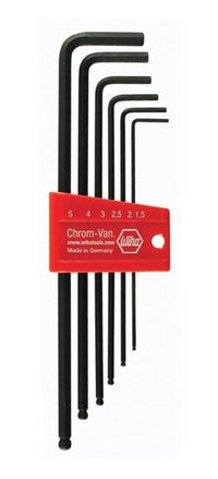Wiha Ball End Hex Long Arm Black Metric L-Key Set