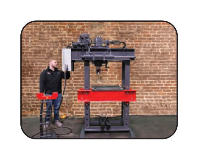 RMT H-FAB H Series 110-Ton Workshop Hydraulic Press - Image 4