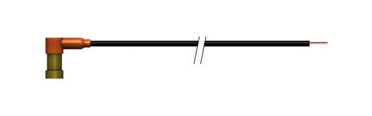12-18 kVDC Ruggedized PeeWee Series High Voltage Single Pin Connector - Image 1