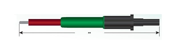High Voltage Single-Ended Plug Cable Assembly - Image 1