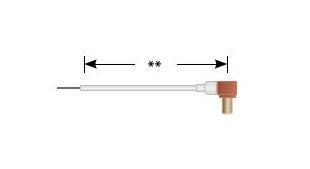 12 kVDC PeeWee Series Right Angle Plug Cable Assembly - Image 1
