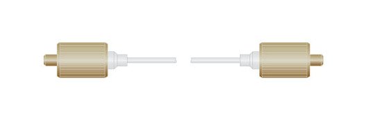 12 kVDC PeeWee Series Threaded Double-Ended Plug Cable Assembly - Image 1