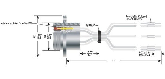High Voltage 8 Pin Single-Ended Receptacle Cable Assembly - Image 1