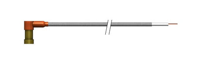High Voltage Single Pin Connector - Ruggedized PeeWee 12-18 kVDC Series - Image 1