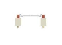 12 kVDC Right Angle Double-Ended Plug Cable Assembly - PeeWee Series - Image 1