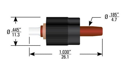 High Voltage Plug Kit - Series 730 Plastic Coupling Nut - Image 1