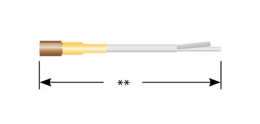 600 Series Single-Ended Shielded Cable Assembly with Knurled Plug - Image 1