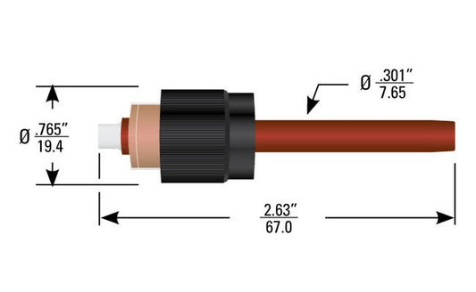High Voltage Single Pin Connector Series 727 Plug Kit - Image 1