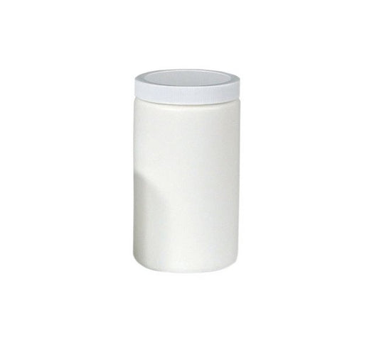 32 oz HDPE Wide Mouth Jar with White Cap - Image 1
