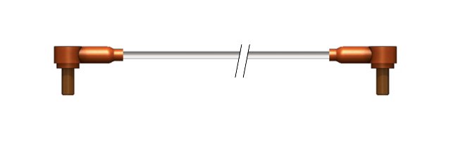 12-18 kVDC Ruggedized PeeWee High Voltage Single Pin Connector - Image 1