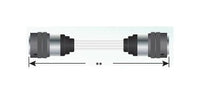 Teledyne Reynold 4 Pin Double-Ended Bayonet Shielded Plug Cable Assembly - 15 kVDC