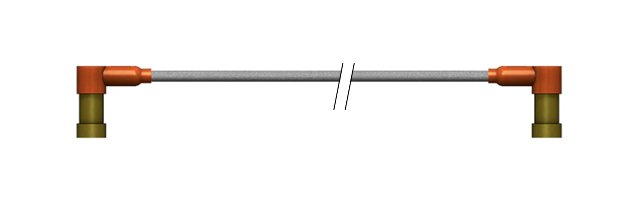 High Voltage Right Angle Receptacle - Ruggedized PeeWee Series - Image 1
