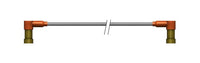 High Voltage Right Angle Receptacle - Ruggedized PeeWee Series