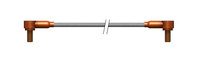 12-18 kVDC High Voltage Right Angle Connector - Ruggedized PeeWee Series - Image 1