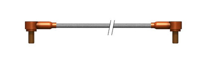 12-18 kVDC High Voltage Right Angle Connector - Ruggedized PeeWee Series - Image 1