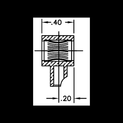 6mm Right Angle Socket Contact for Flash Lamp Series - Image 2