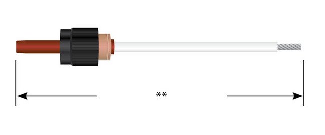 Series 720 Hi-Rel Single Pin Cable Assembly - Image 1