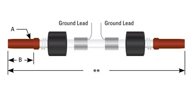 High Voltage Double-Ended Shielded Cable Assembly C 730 (Washers) - Image 1