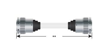 15 kVDC Double-Ended Plug Cable Assembly - 1807 Series - Image 1