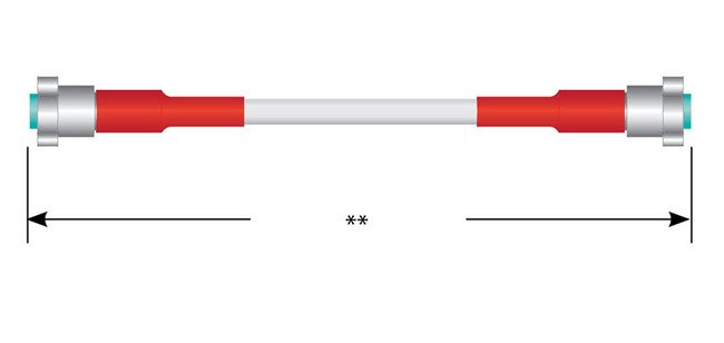 Shielded Double-Ended 610 Series Cable Assembly - Image 1