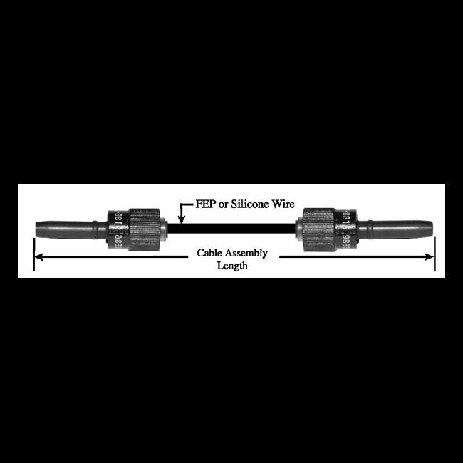 Series 737 Double-Ended Cable Assembly - 15 kVDC Hi-Rel Single Pin Connector - Image 1
