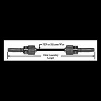 Series 737 Double-Ended Cable Assembly - 15 kVDC Hi-Rel Single Pin Connector