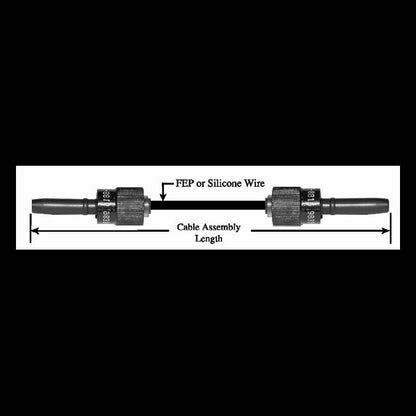 Series 737 Double-Ended Cable Assembly - 15 kVDC Hi-Rel Single Pin Connector - Image 1