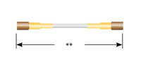 600 Series Double-Ended Shielded Cable Assembly with Knurled Plug