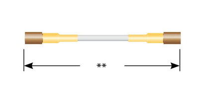 600 Series Double-Ended Shielded Cable Assembly with Knurled Plug - Image 1