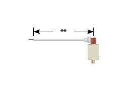 12 kVDC PeeWee Series Right Angle Plug Cable Assembly - Image 1