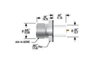 Maxxum Series 25 kVDC Single Pin Hermetic Ceramic-to-Metal Brazed Receptacle