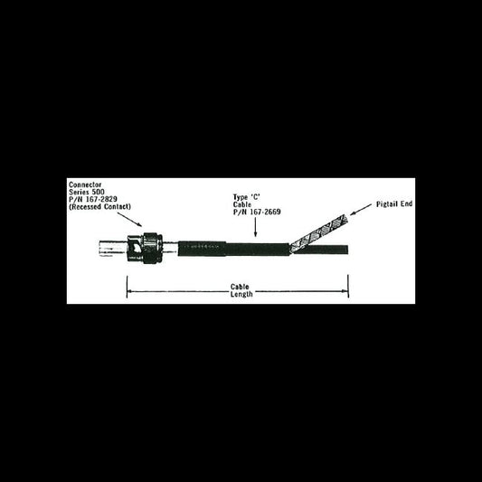 High Voltage Coaxial Cable Assembly - 10 kVDC Series 500 - Image 1