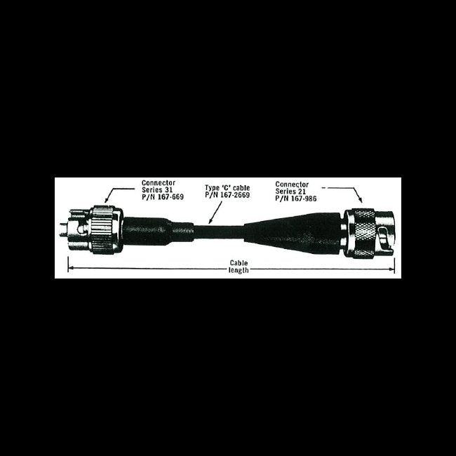 High Voltage Coaxial Cable Assembly | 6.5 & 15 kVDC - Series 31, 310, 311 Connectors - Image 1