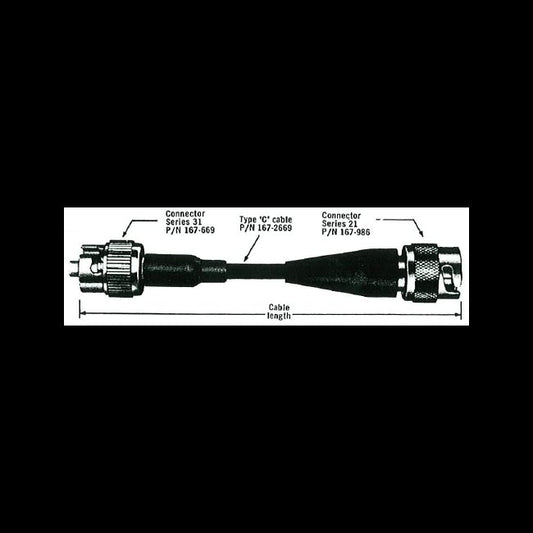 High Voltage Coaxial Cable Assembly | 6.5 & 15 kVDC - Series 31, 310, 311 Connectors - Image 1