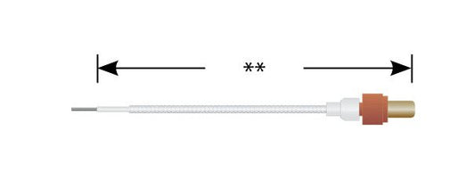 12kVDC PeeWee Series Single Pin Connector Cable Assembly with NOMEX - Image 1