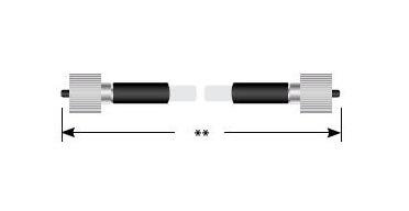 Threaded Double-Ended Cable Assembly, 18 kVDC - Century+ Series - Image 1