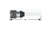 Teledyne Reynold 1804 Series 4 Pin Single-Ended Bayonet Shielded Plug Cable Assembly