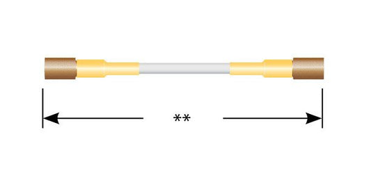 600 SL Series Double-Ended Shielded Cable Assembly with Knurled Plug - Image 1