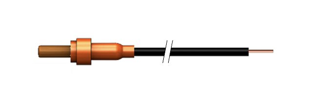 High Voltage Single Pin Connector - Ruggedized PeeWee Series 12-18 kVDC - Image 1