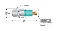 610 Series Receptacle, Front Panel Mount, 5 kVDC