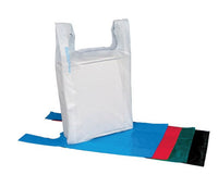 12 Inch White High-Density T-Shirt Material Handling Bag