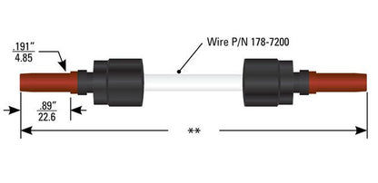 High Voltage Cable Assembly - Series C 737 Double-Ended Plug - Image 1