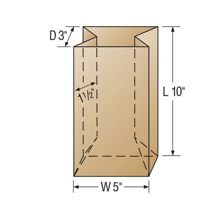 High Clarity Bottom Gusseted Polypropylene Storage Bag - 11x20in - Image 2