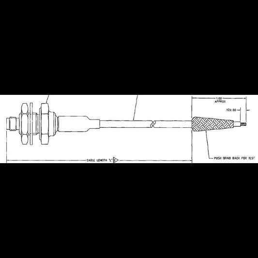 5kVDC Single Pin Stub Cable Assembly (Male) - Image 1