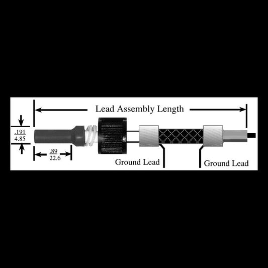 15 kVDC Shielded Single Pin Connector Cable Assembly - Image 1