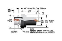 Century+ Series High Voltage Sealed Rear Mount Receptacle