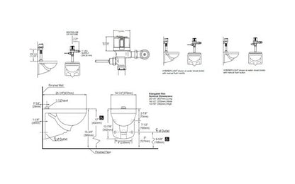 ADA Wall Hung High Efficiency Flushing Check Valve - Image 2