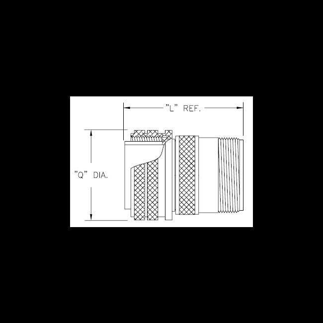 CMC Series Cadmium Straight Plug Assembly with Socket Contacts - Image 2